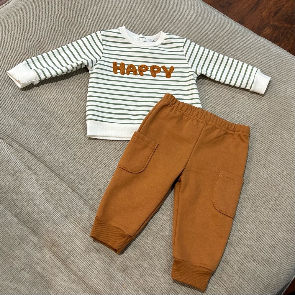 Sterling Baby 2 Piece Outfit Set Baby Boy Size 9 Months